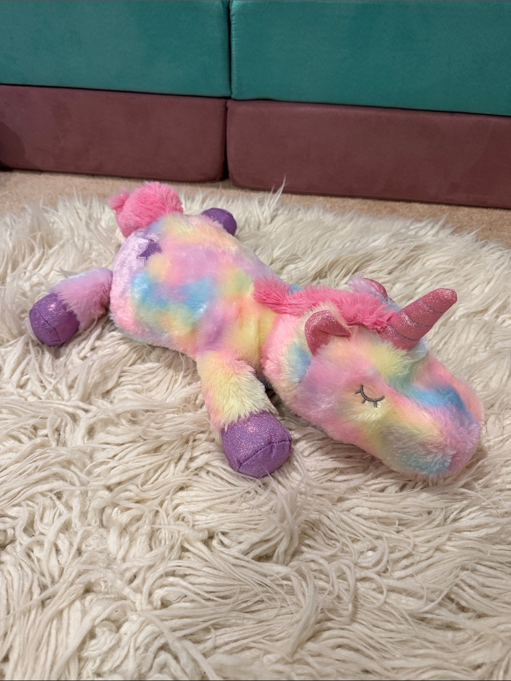 Mary Meyer 15" Plush Rainbow Unicorn Stuffed Toy - Pink Multicolor